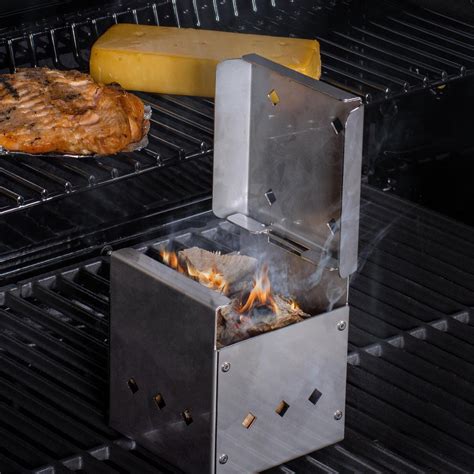 heavy gauge stainless steel smoker box|smoker box for bbq grilling.